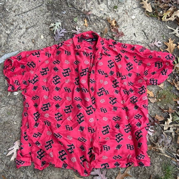 Vintage Fubu 3X Windbreaker and Silk allover print shirt - Picture 6 of 6